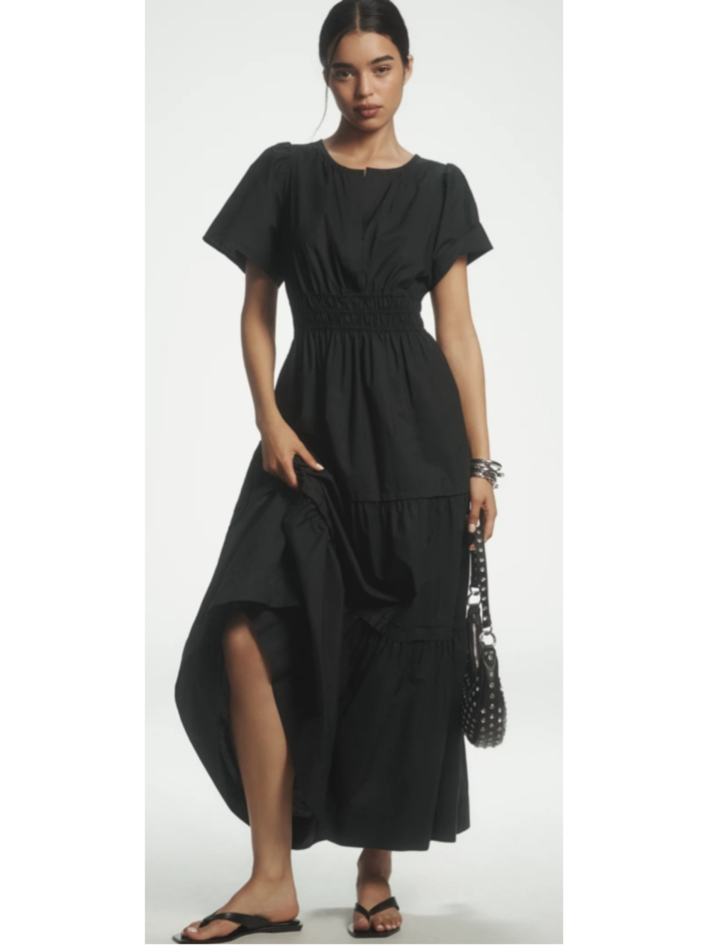 Women's Anthropologie Black Maxi Dress - style Somerset, Size 2X